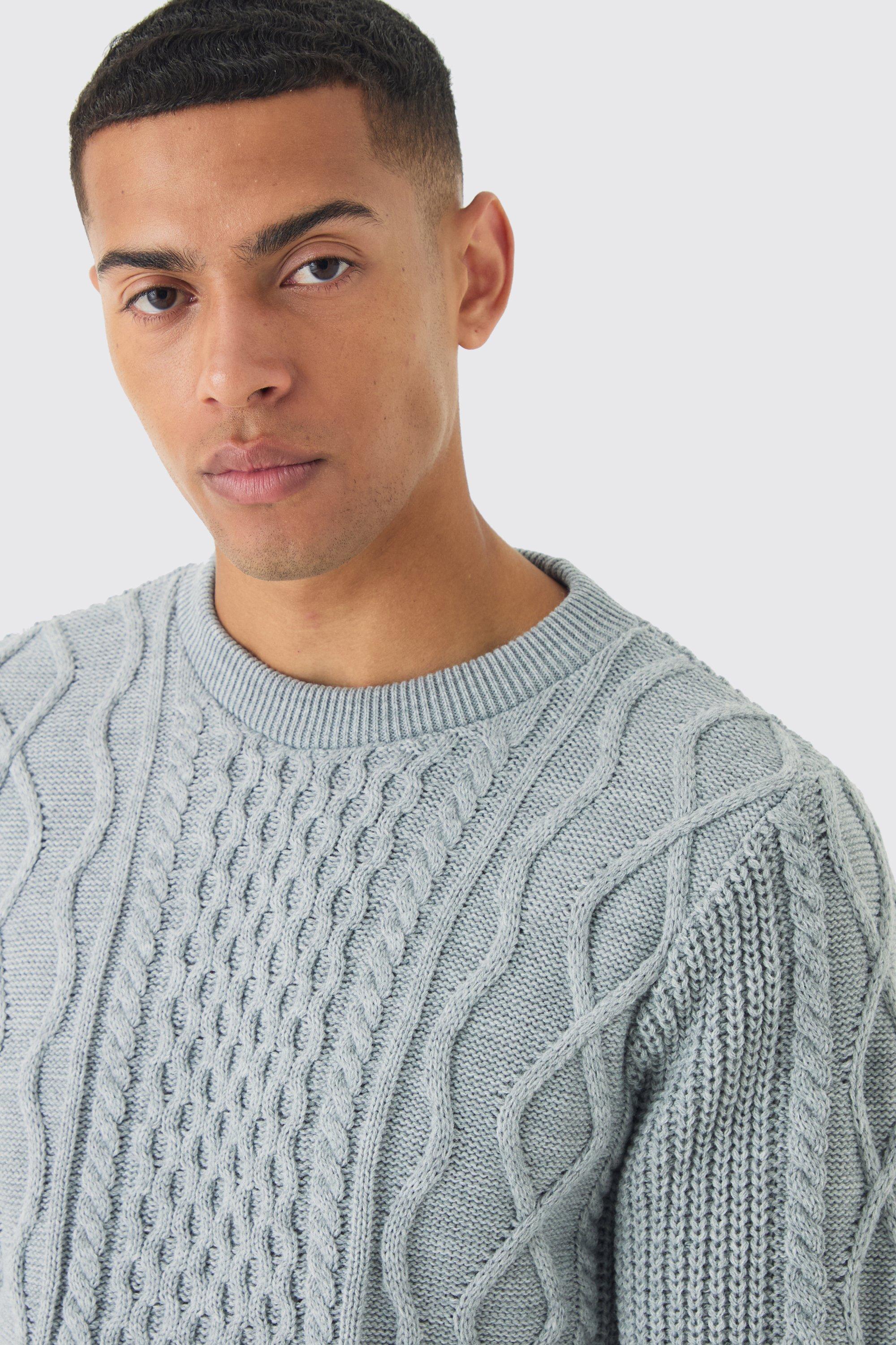 Regular Cable Knit Jumper boohoo IE